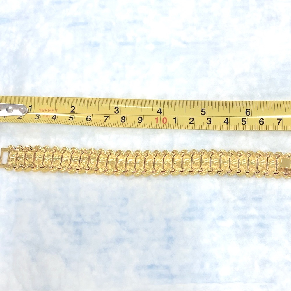 New 18k Titanium Stainless Steel Unisex Bracelet - Picture 5 of 5